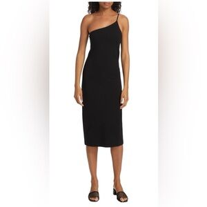 Rag & Bone Irina Ponte One Shoulder Midi Dress